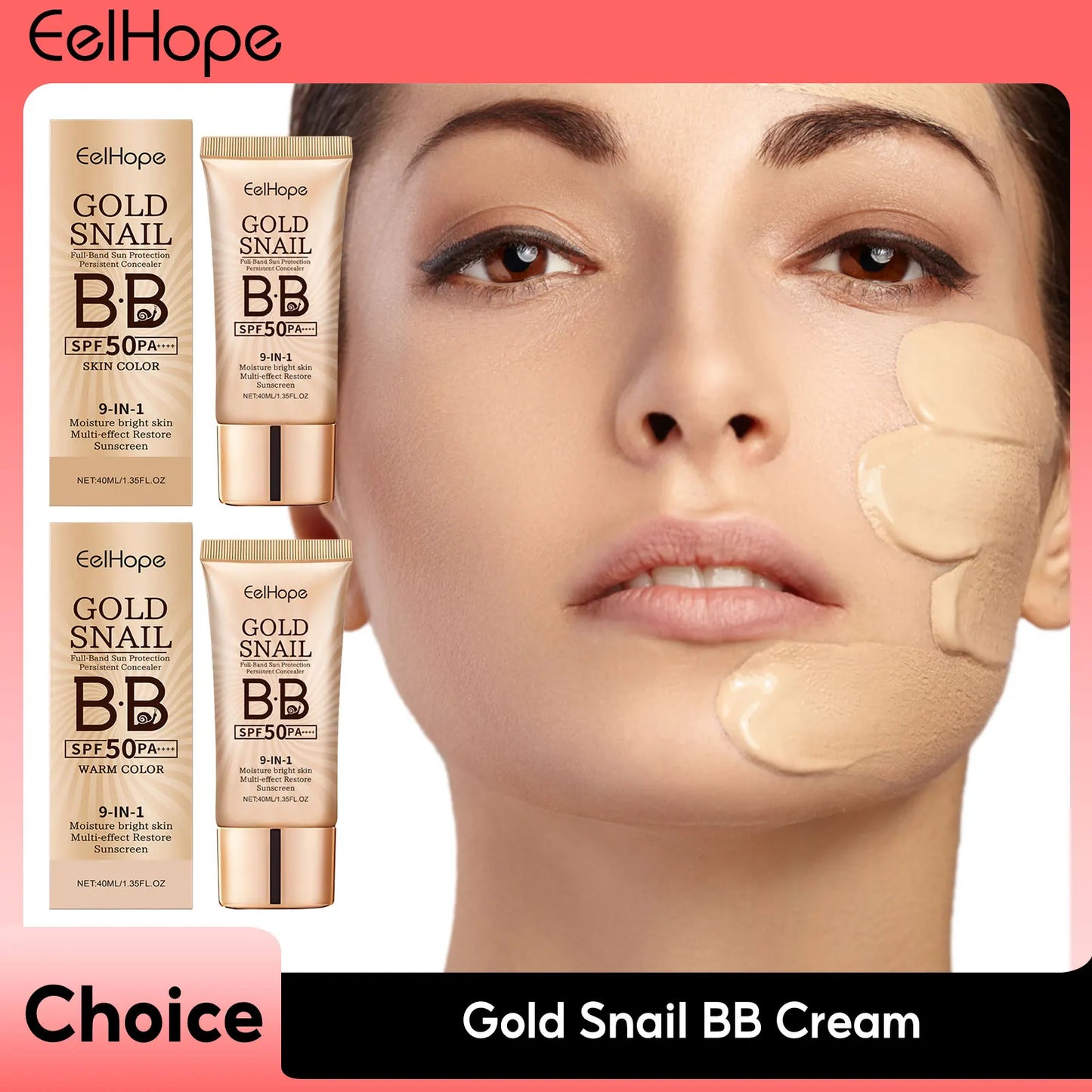 Gold Snail BB Cream SPF 50 – Tinted Moisturizer & Concealer