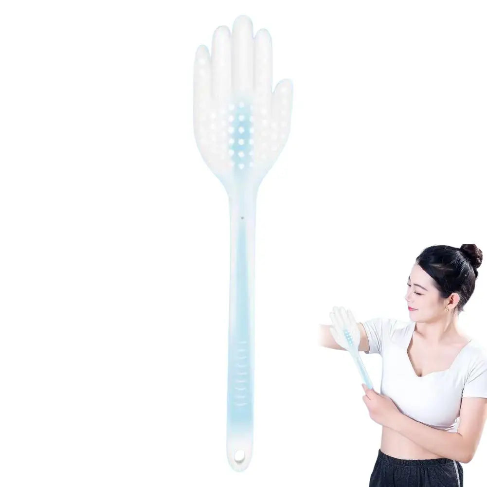 Silicone Meridian Slap Board Gua Sha Plate Beating Massage Bat For Back Body Massager Detox Massage Stick Blood Circulation Peaceful Pleasures Health and Wellness blue