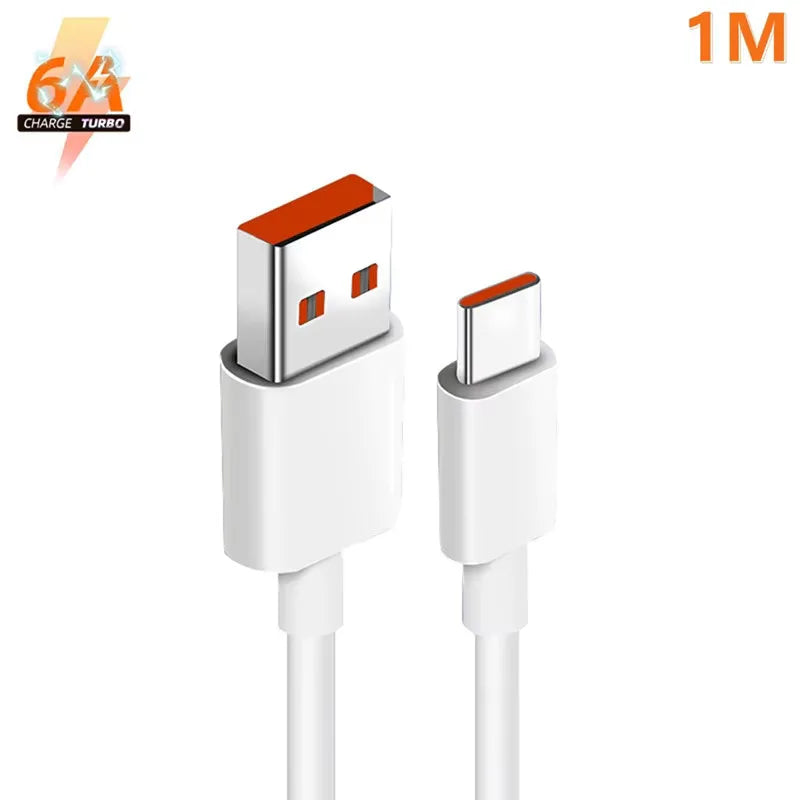 6A USB-C Fast Charging Cable | Samsung, Huawei & Xiaomi