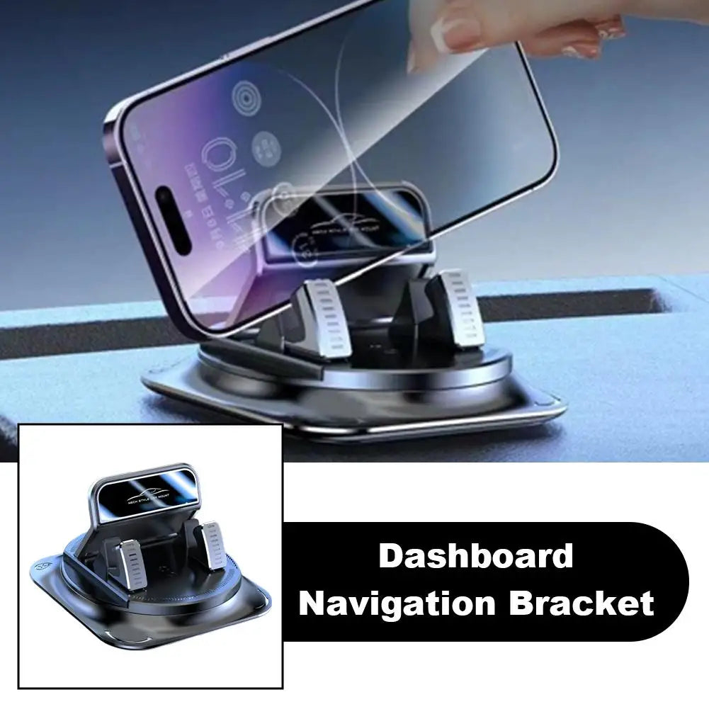 Car Dashboard Mobile Phone Fixer 360 Rotating Sticky Auto Phone Mount Stable Universal Car Mobile Phone Fixer Supplies Peaceful Pleasures Health and Wellness