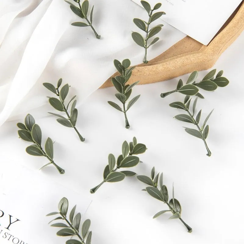 Artificial Leaf Picks 25/50pcs | Wedding Party DIY Decor