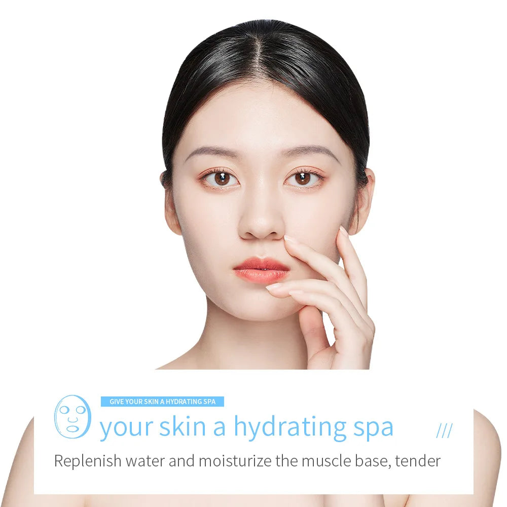 20pcs/5pcs Centella Collagen Face Mask VC Moisturizing Refreshing Sheet Masks Hyaluronic Acid Facial Mask Skin Care Products Peaceful Pleasures Health and Wellness