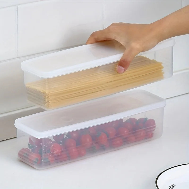 Long Rectangular Food Storage Containers Plastic Reusable