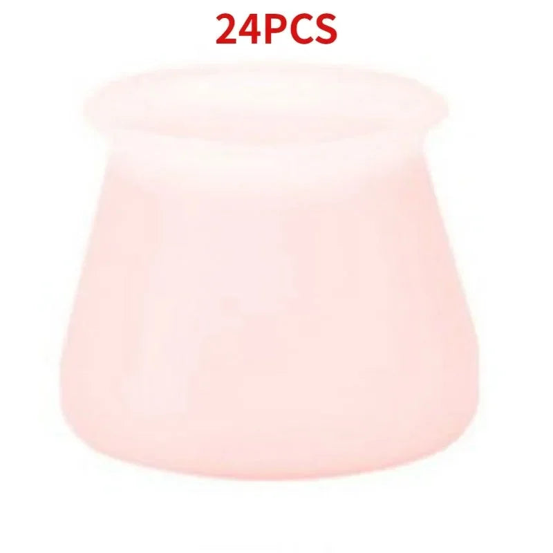 Chair Chair Foot Cover Leg Rubber Pads Table Legs for Furniture Covers Feet Protections Floor Protector Dust Jackets Pad Items Peaceful Pleasures Health and Wellness 24Pcs pink