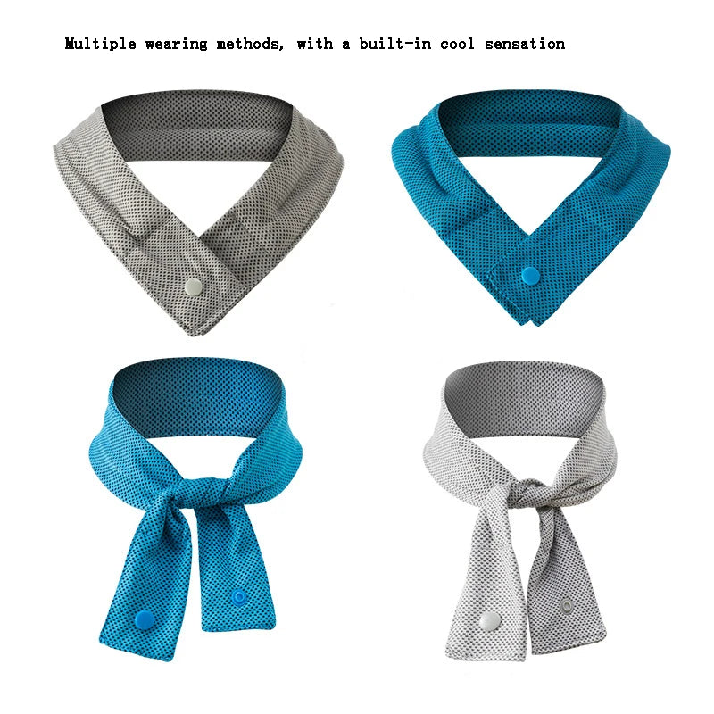 Cooling Ice Scarf Ice Scarf with A Natural Cool Feeling Sweat-wiping Towel Outdoor Ice Belt Sports Headscarf Cooling Cold Towel Peaceful Pleasures Health and Wellness