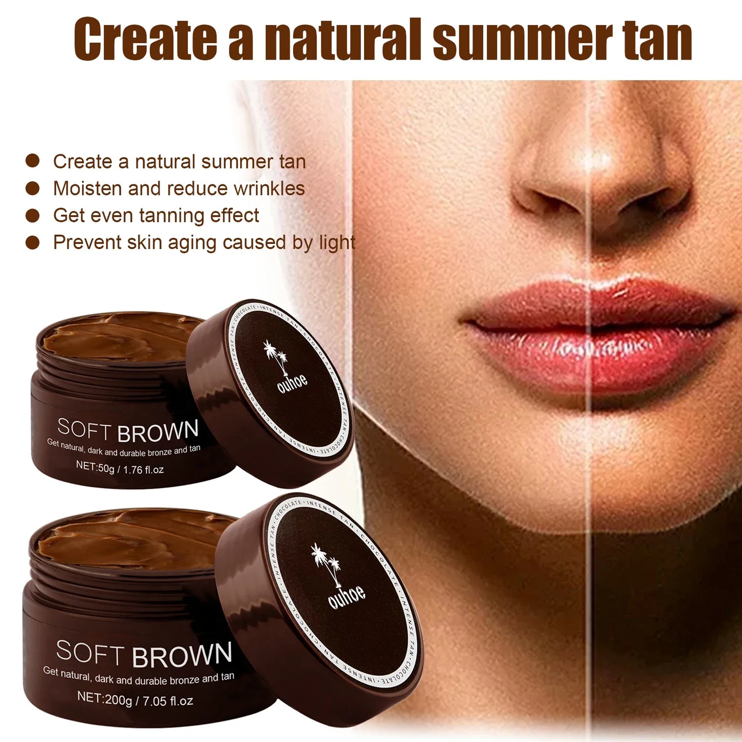 Self-Tanning Cream | UV Bronzer & Sunless Tan Body Lotion