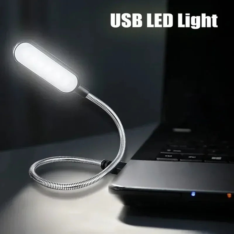 POCKETMAN USB LED Book Light | Flexible Gooseneck Reading Lamp