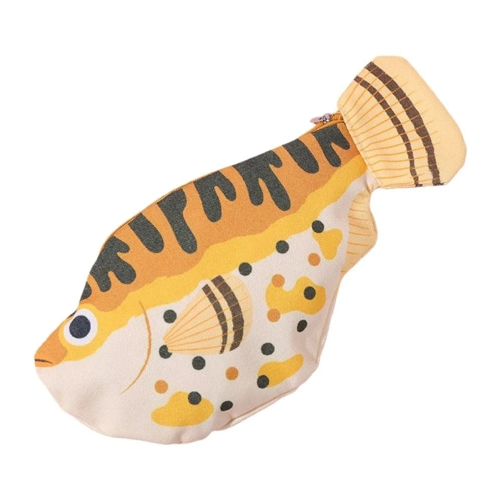 Pufferfish Back-To-School Stationery Bag Pen Bag Deep-Sea Fish Fish Pencil Case Desktop Storage Aesthetic Peaceful Pleasures Health and Wellness Style 1
