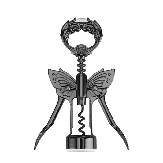 Gold Wine Beer Opener with Foil Knife Free Shipping Butterfly Bottle Opener Bat Wine Corkscrew Gunmetal Plated Level Corks Pull Peaceful Pleasures Health and Wellness