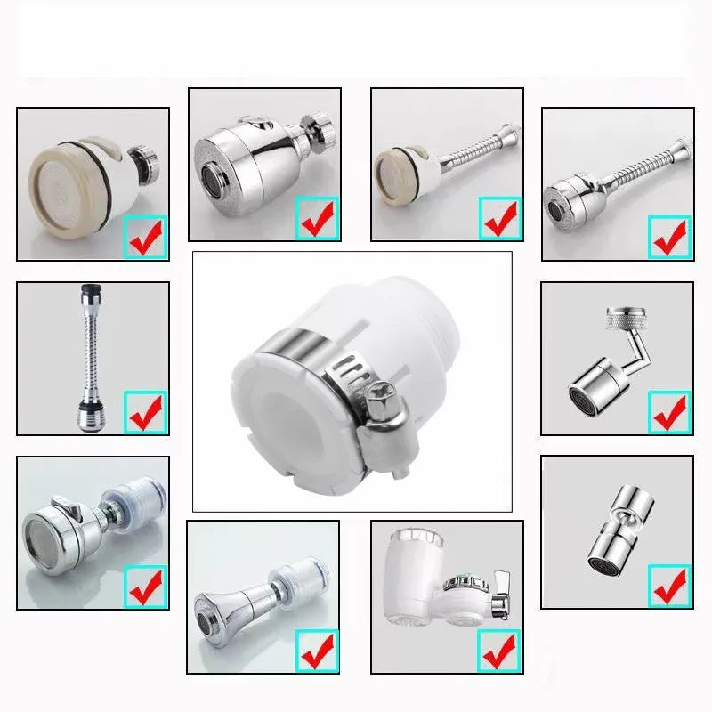 Universal Rotatable Faucet Aerator Anti-Splash Tap Adapter