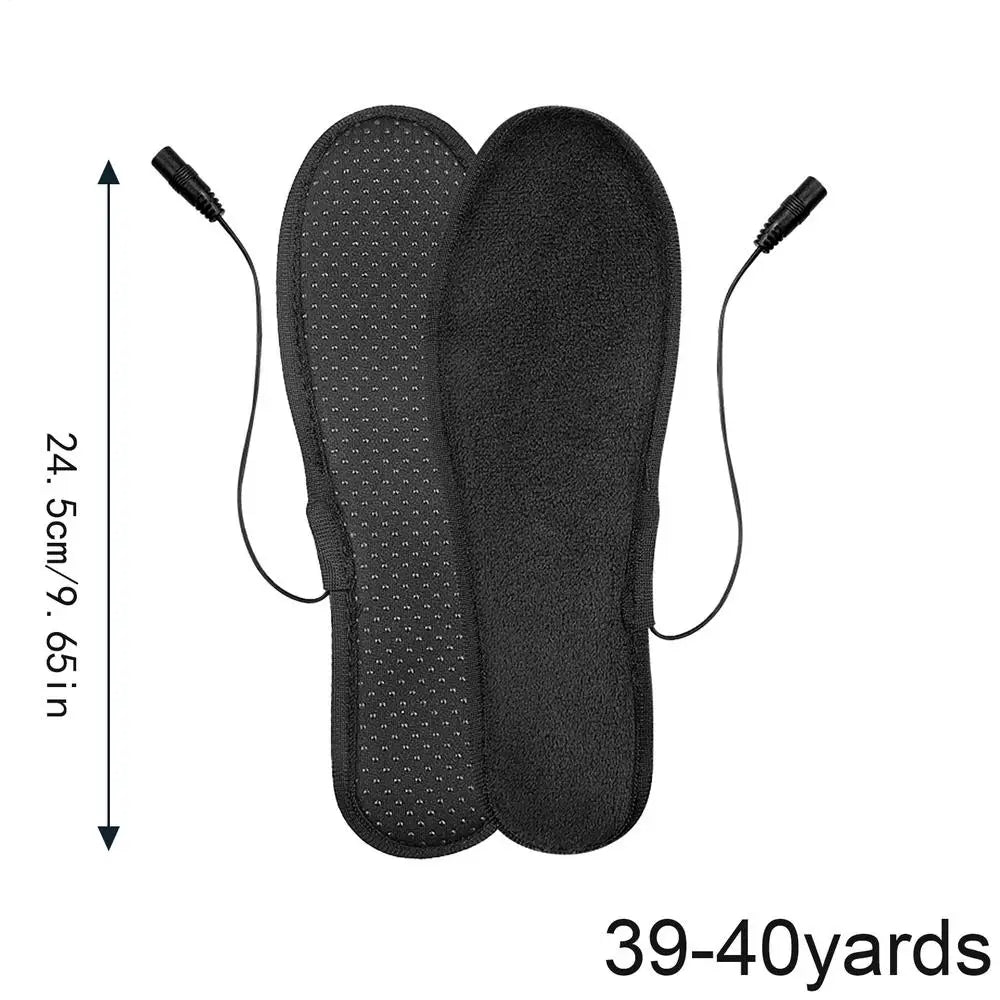 USB Rechargeable Heated Shoe Insoles with Remote Control