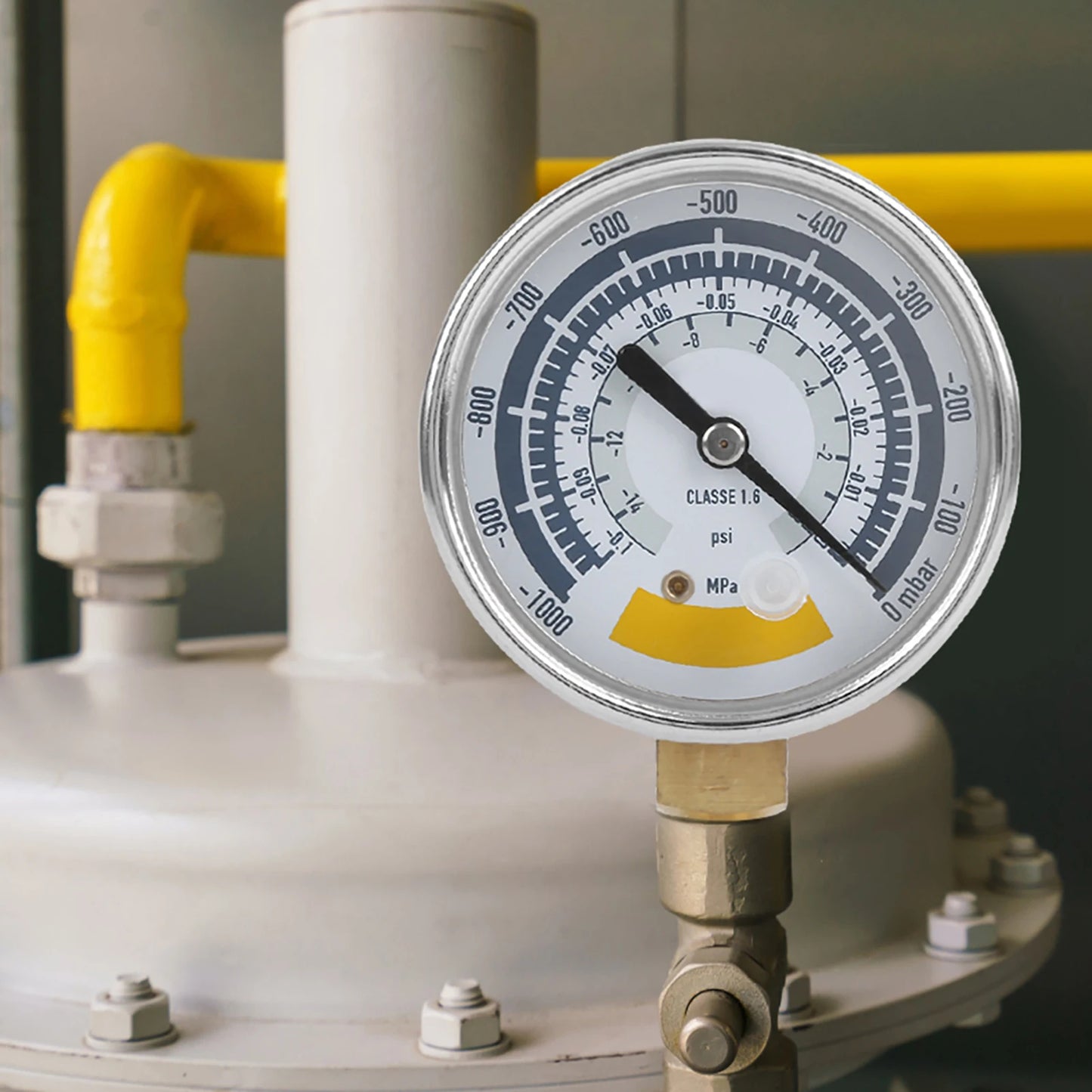 Vacuum Gauge Pressure Gauge Accurate Air Gauge Instrument for Vacuum Pump 0‑14psi NPT 1/8in Connector 0‑14psi Pressure Gauge Peaceful Pleasures Health and Wellness