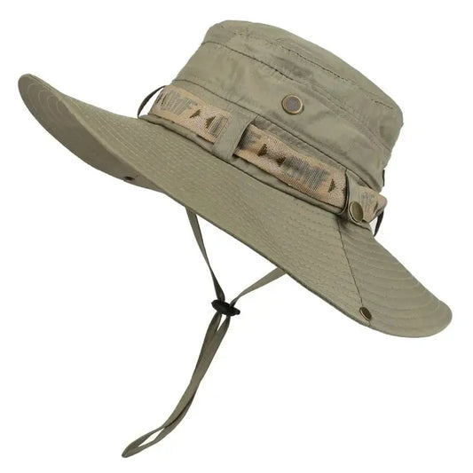 Summer Men Bucket Hat Outdoor UV Protection Wide Brim Panama Safari Hunting Hiking Hat Mesh Fisherman Hat Beach Sunscreen Cap Peaceful Pleasures Health and Wellness