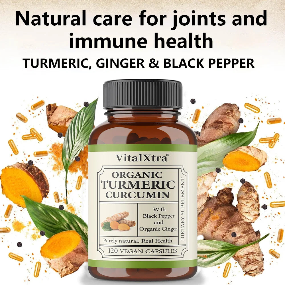 Turmeric Curcumin with Black Pepper,with 95% Curcuminoids,Extra Strength Turmeric,Enhanced Absorption,Joint Support Supplement Peaceful Pleasures Health and Wellness