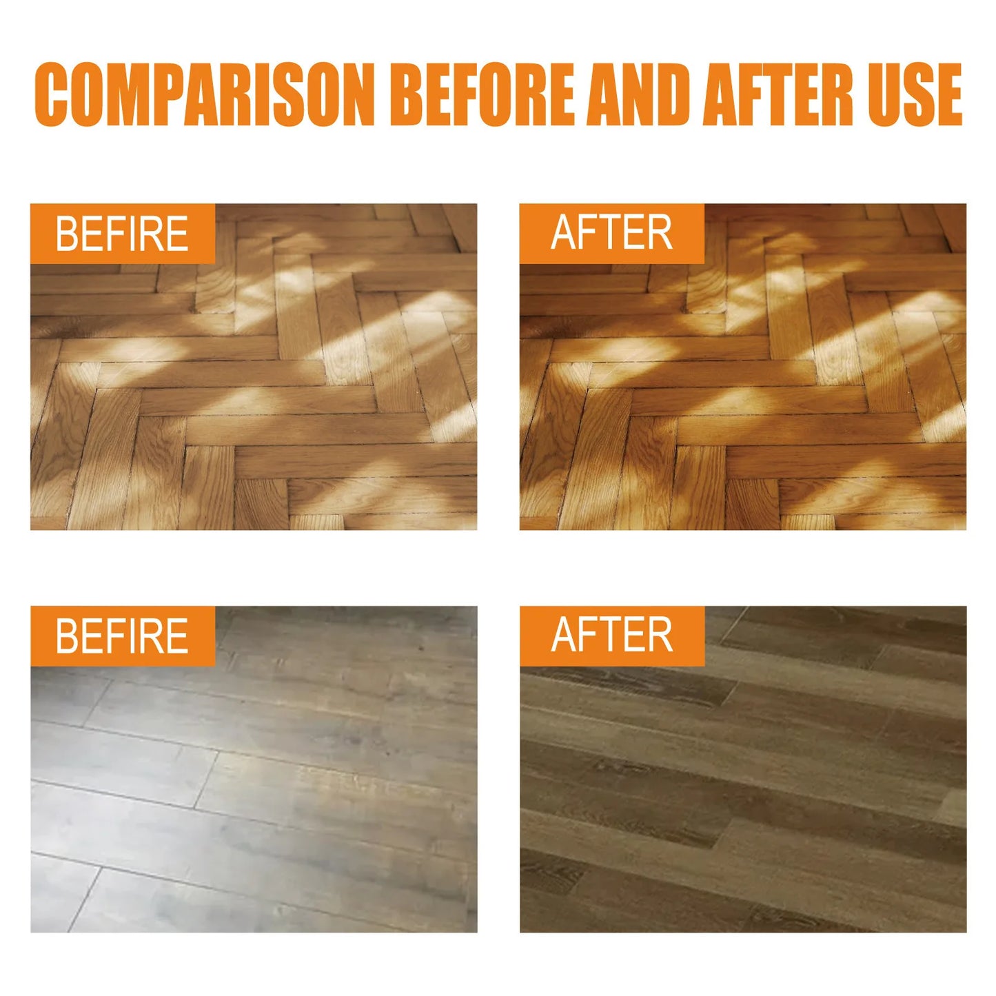 Jue-Fish Wood Floor Cleaner Tile Polishing Brightener 100ml
