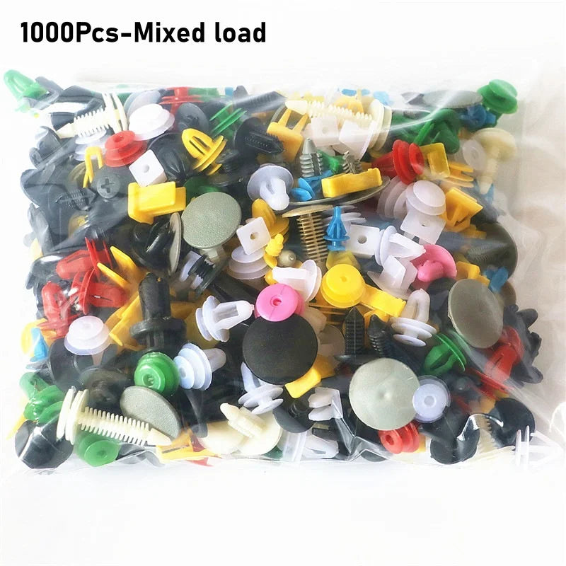 Universal Car Plastic Clips Fastener Kit 50/1000Pcs – Auto Trim
