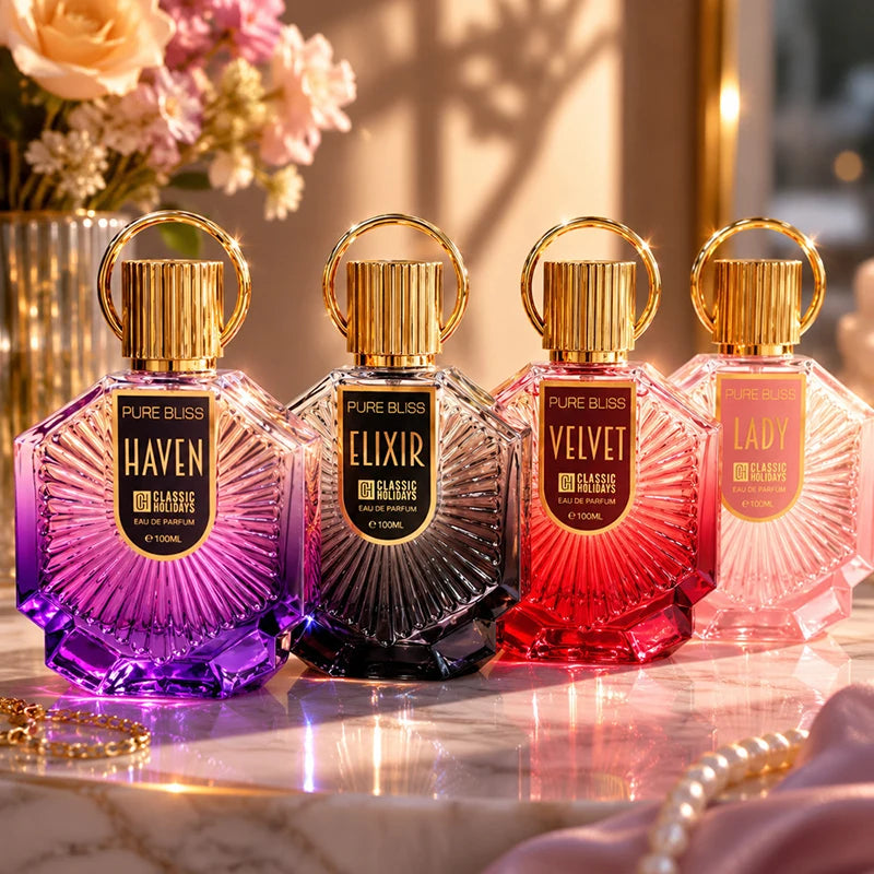 Luxury Classic Arabian Perfume 100ml Peach Candy Scented Fresh Eau De Toilette Women's Long-lasting Charming Date Fragrance Peaceful Pleasures Health and Wellness