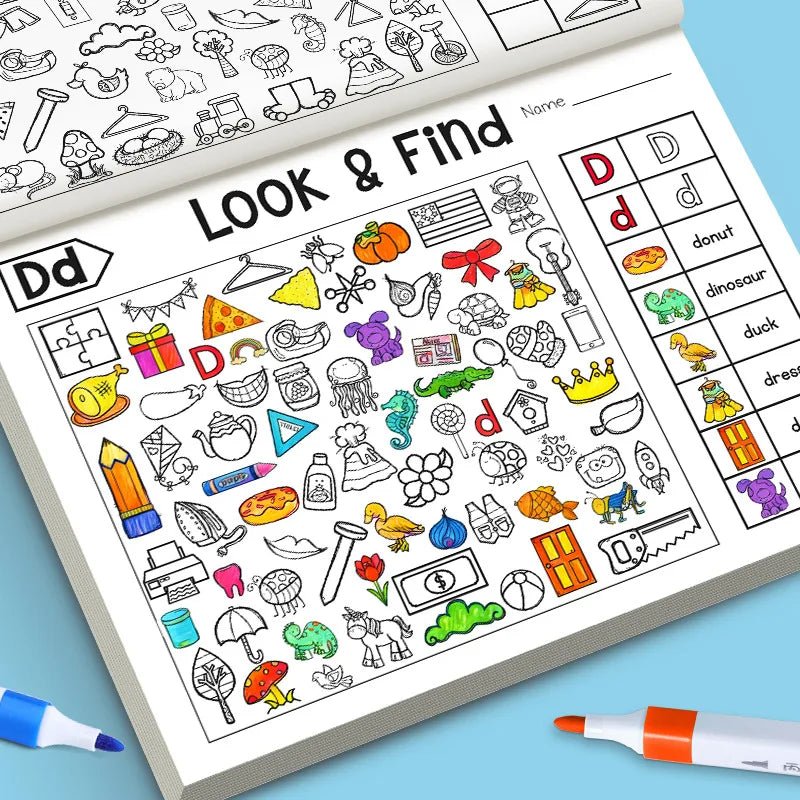 Kids Finding Item Fun Coloring Book Drawing Picture Interactive Game