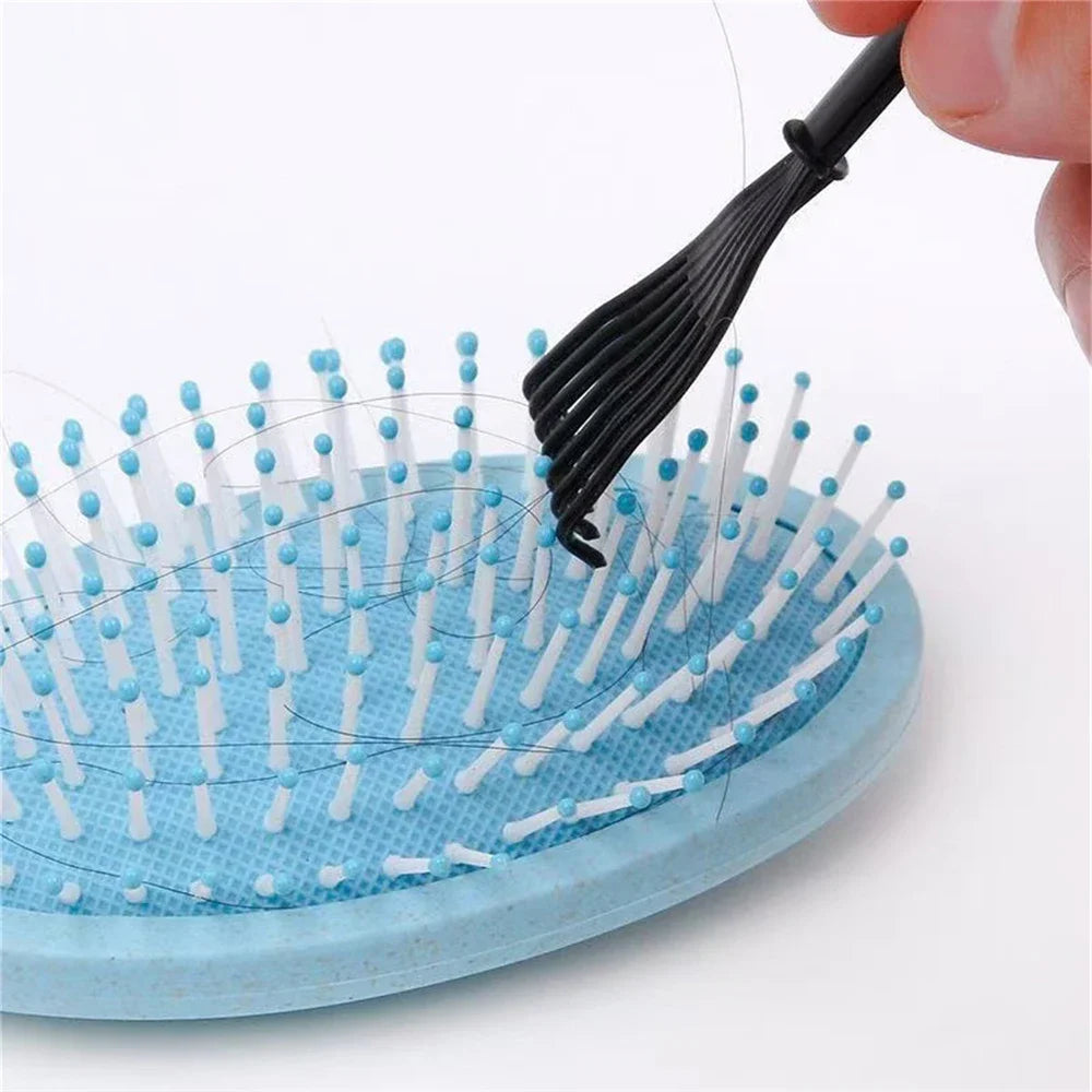 Portable Hair Brush Cleaner Tool | Black Bristle Comb Cleaner