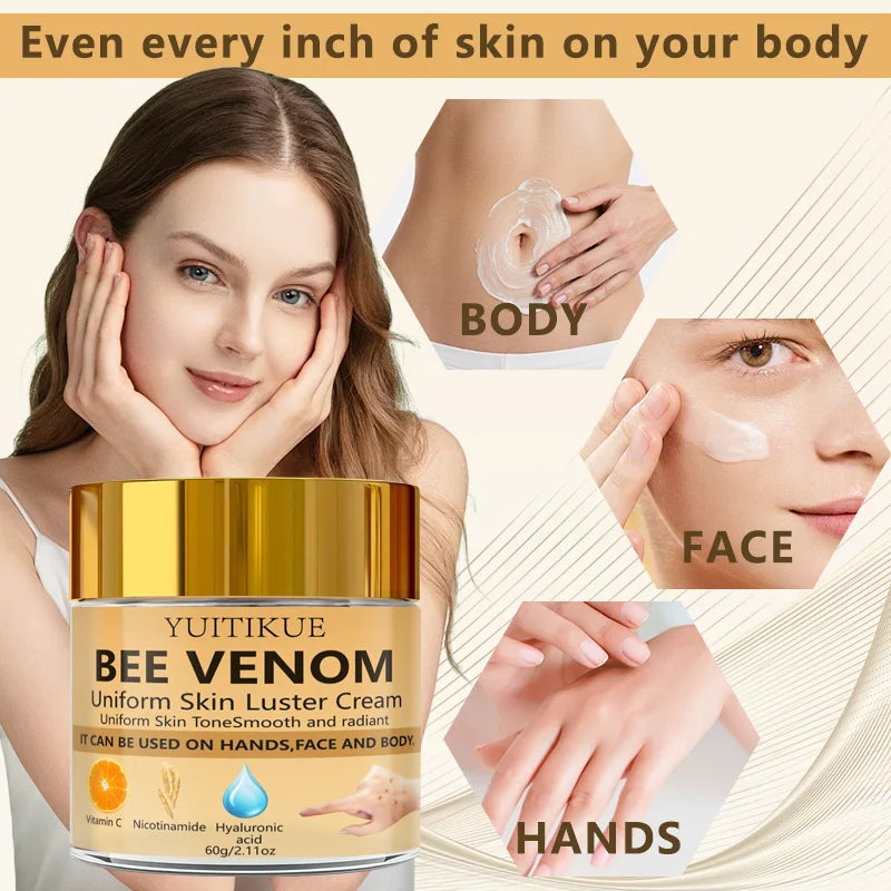 YUITIKUE Bee Venom Cream – Brighten, Hydrate & Fade Dark Spots Brightening Face Cream Peaceful Pleasures Health and Wellness