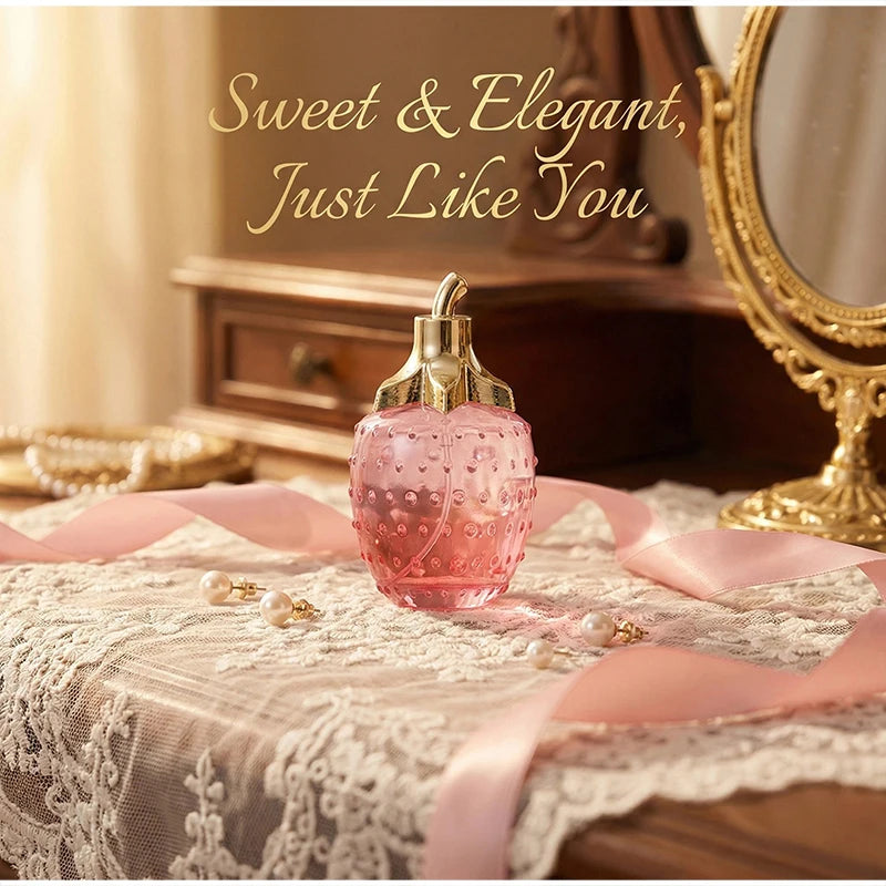 Strawberry Perfume Natural Fresh High-end Perfume Floral And Fruity Notes Daily Use Elegant Women' Romantic Date Eau De Toilette Peaceful Pleasures Health and Wellness