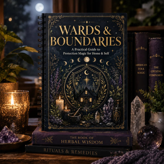 Wards Boundaries A5 Spiral Protection Magic Guide Home Self Ritual Peaceful Pleasures Health and Wellness