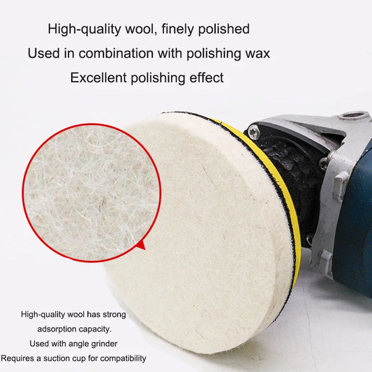 The Polishing Pad Made of Wool Felt Is Suitable for Glass and Stainless Steel Polishing Restoration and Grinding Pads Peaceful Pleasures Health and Wellness