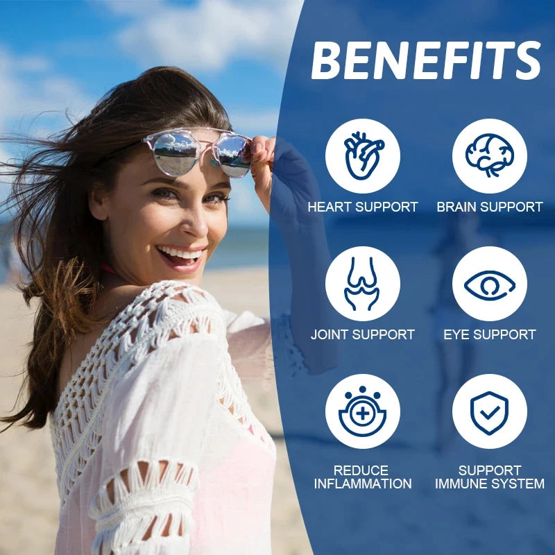 Fish Oil Omega-3 Softgels | Heart, Brain & Joint Health