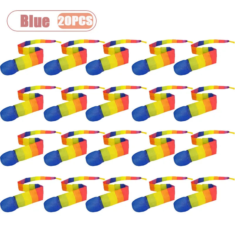 Rainbow Meteor Ball Set 1–20 PCS | Soft Tail Throwing Catching Toy