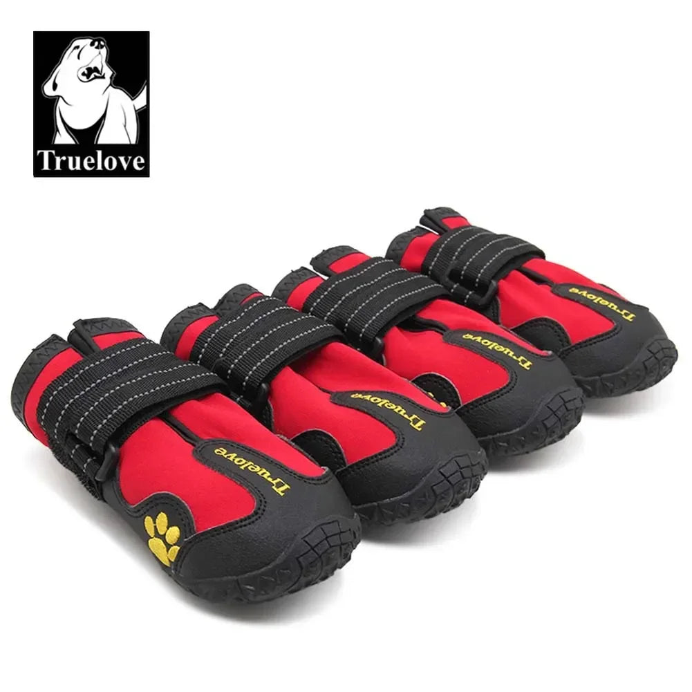 Truelove Dog Shoes Waterproof Anti-Slip Rain Boots Warm Snow Reflective for Small Medium Large Pet Sports Training TLS3961 Peaceful Pleasures Health and Wellness