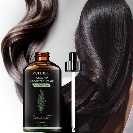 YUITIKUE Hair Serum – Rosemary, Keratin & Biotin 100ml Hair Protection Serum Peaceful Pleasures Health and Wellness Default Title