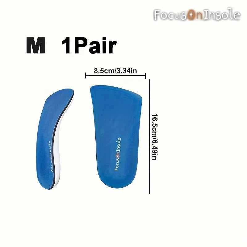 1 Pair Correction Half Size Insole Shock-Absorbing Insole,Flat foot insole,Arch support,Correction of Inner Eight Shaped Insole Peaceful Pleasures Health and Wellness