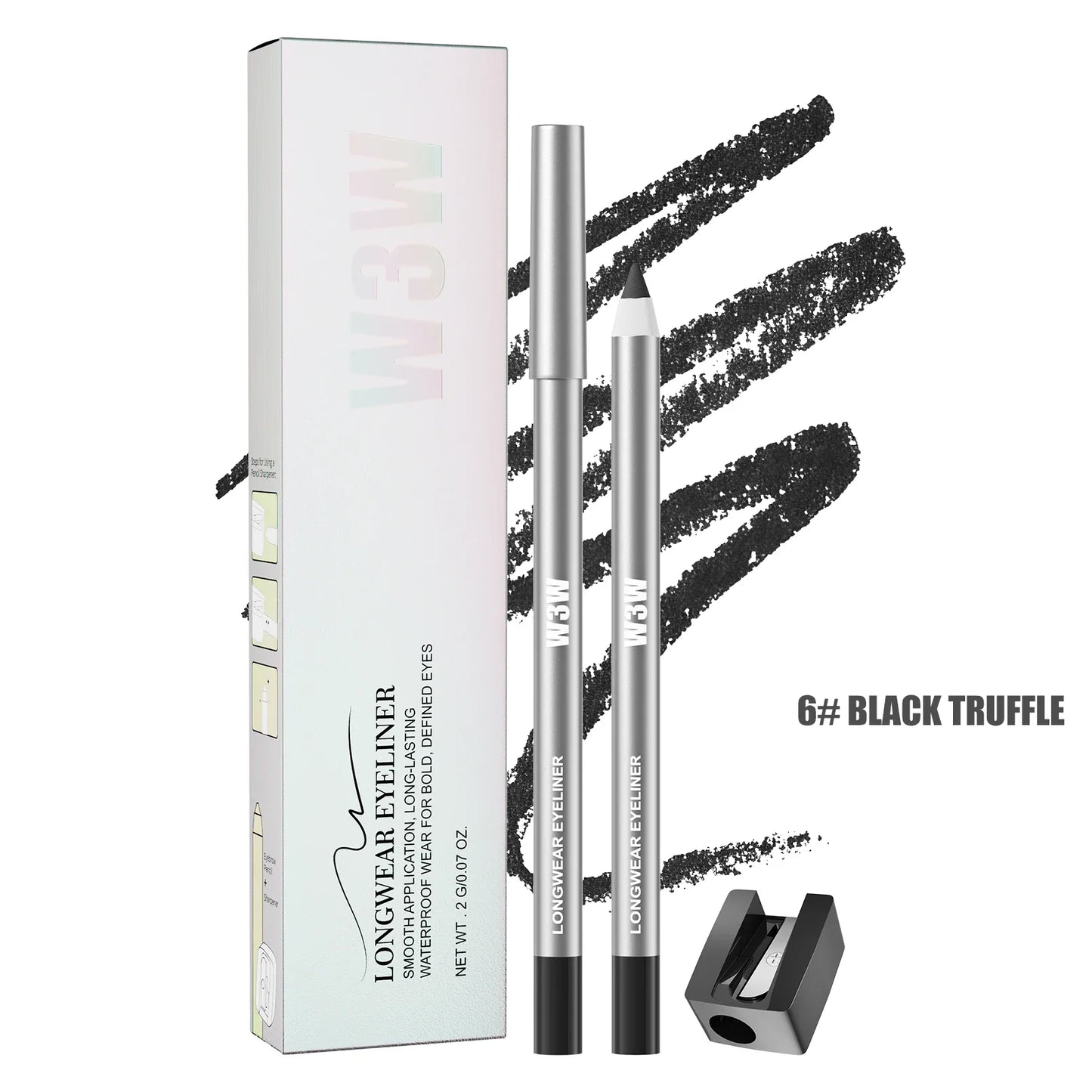 W3W 8-Color Matte Gel Eyeliner Pencil Set – Waterproof