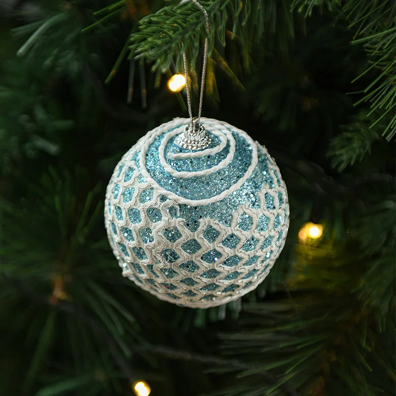 8CM Foam Christmas Ball Ornaments – Tree Pendant Decorations