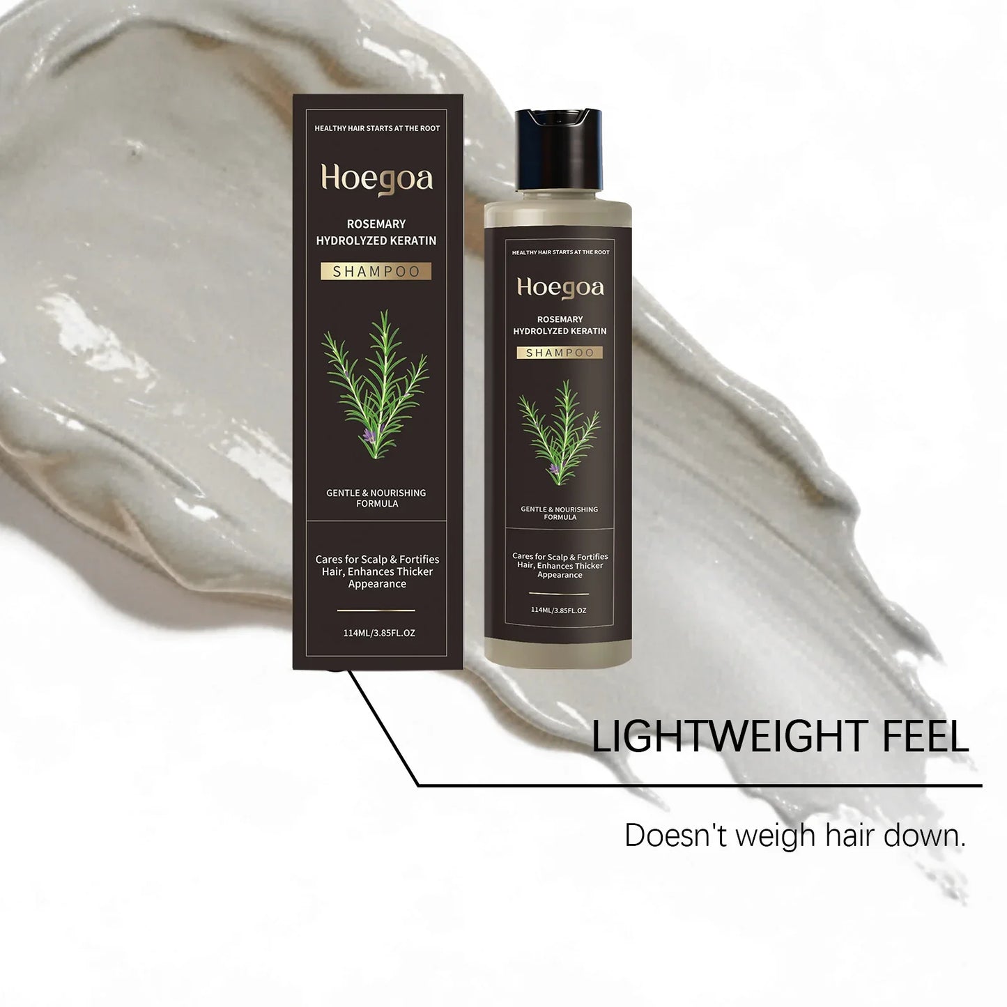 HOEGOA Rosemary Shampoo – Volumizing, Thickening & Anti-Dandruff