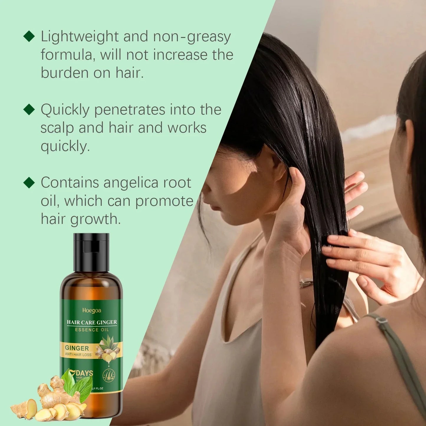 HOEGOA Ginger Shampoo – Oil Control, Dandruff & Hair Growth