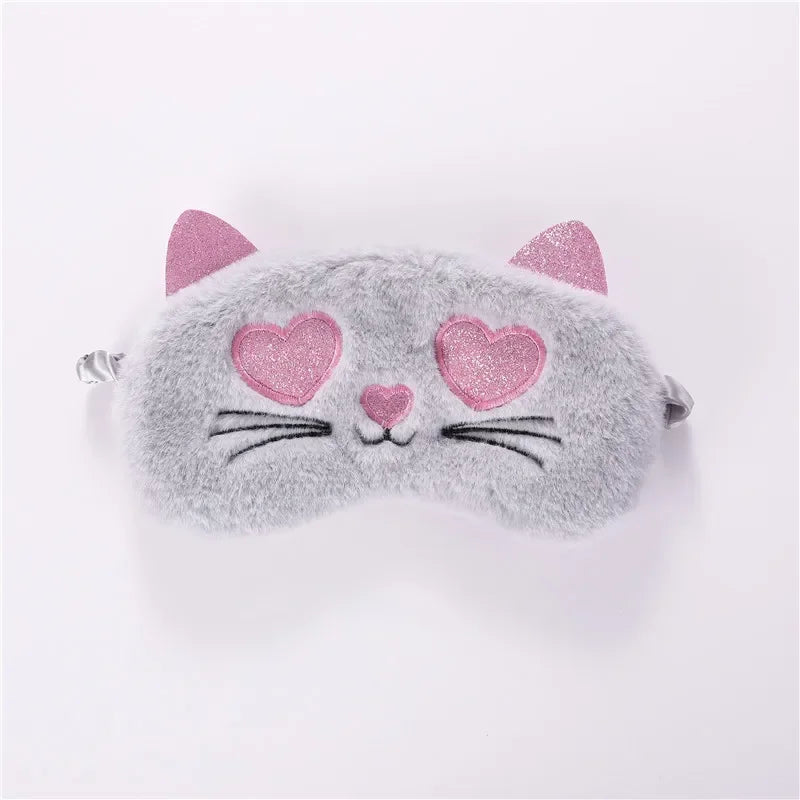 Plush Koala Rabbit Sleep Mask – Soft Cotton Eye Cover