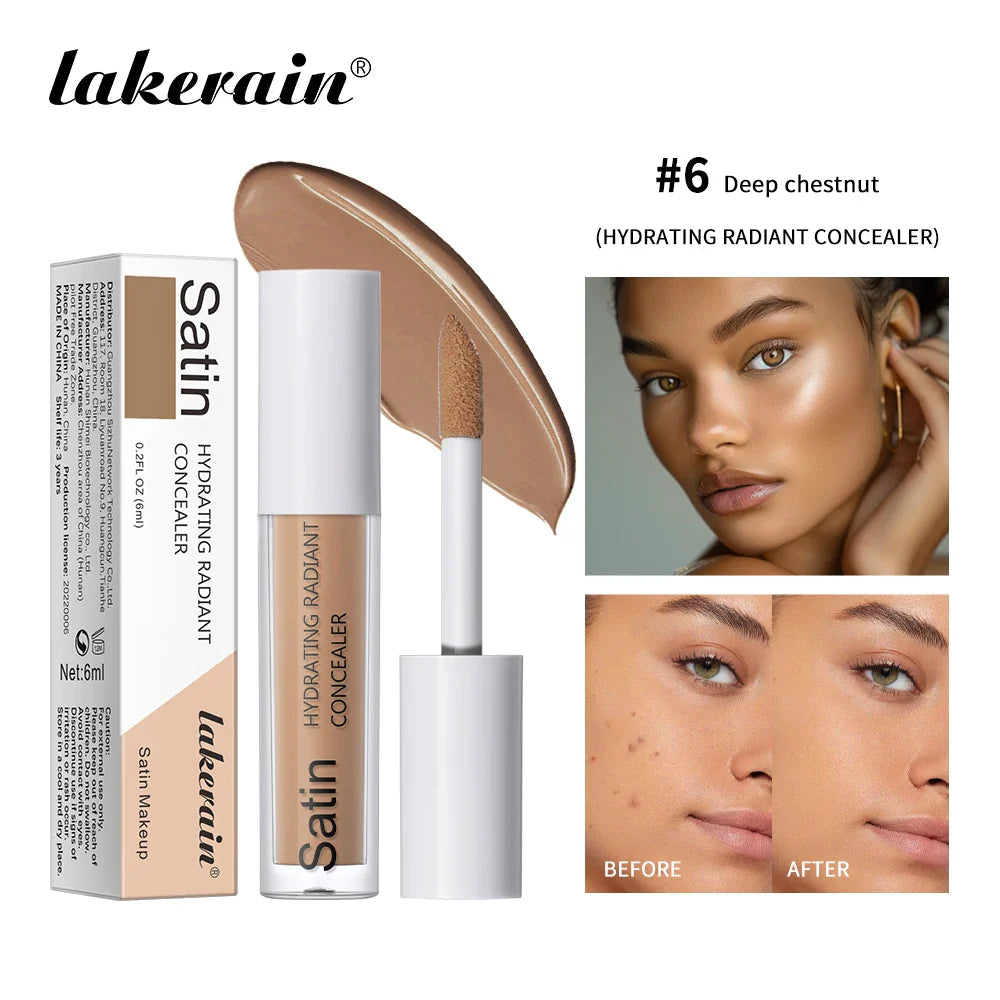 Full Coverage Waterproof Liquid Concealer – Hydrating & Long-Lasting