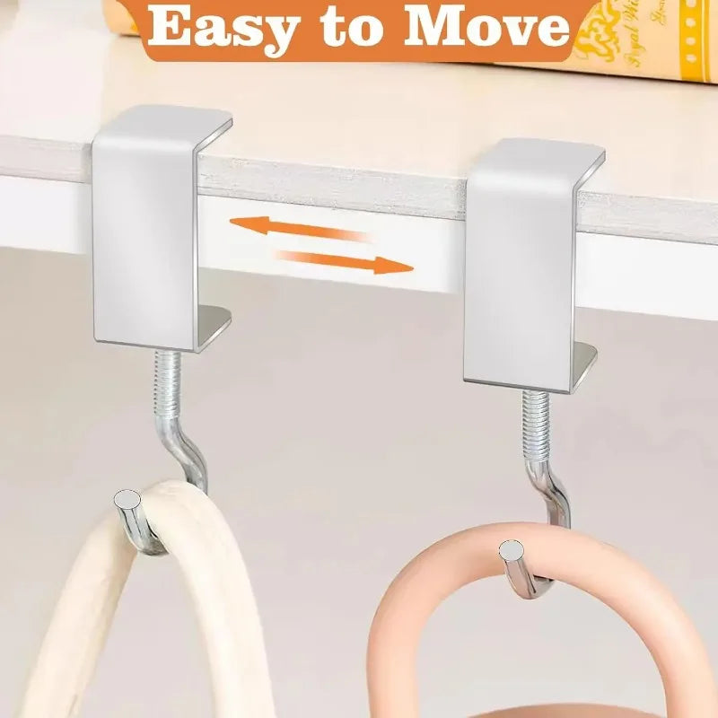 Heavy Duty No Drill Adhesive Wall Hooks – No Nail, Multi-Use