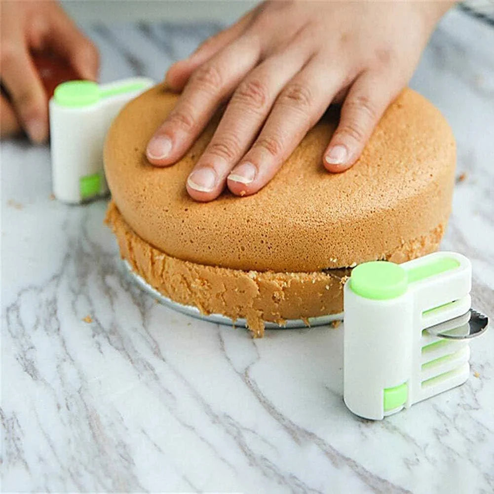 5-Layer Adjustable Cake Leveler & Bread Slicer – 2pc Set
