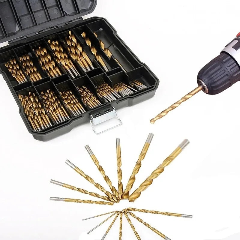 Titanium Coated Speed Steel Twist Drill Bit 1 5-10 Combination Hand