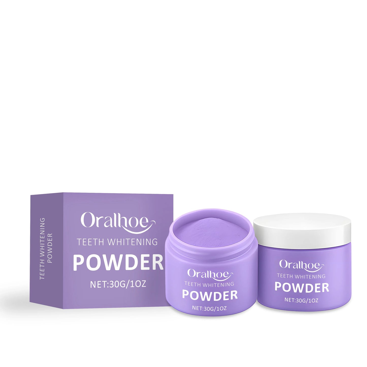Oralhoe Purple Tooth Powder | Whitening, Stain & Odor Removal