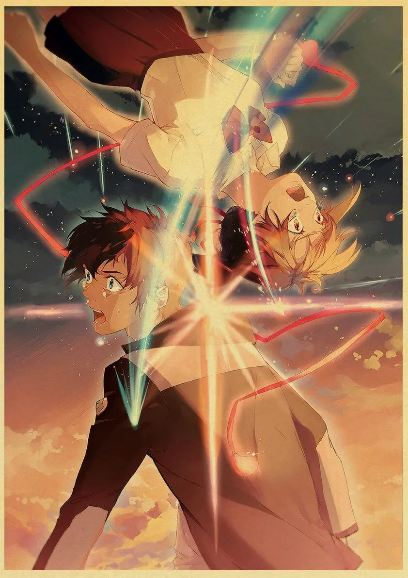 Your Name Anime Poster – Shinkai Makoto Canvas Wall Art