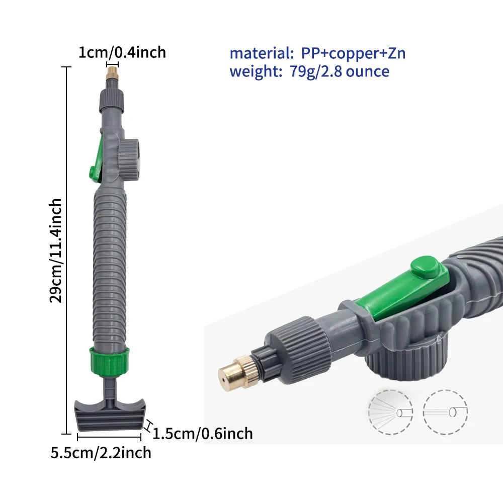 1 Watering Flower Sprinkler Sprinkler Pressure Atomizer Nozzle Gardening Tools, 1 Set-Adjustable Beverage Bottle Sprayer Peaceful Pleasures Health and Wellness