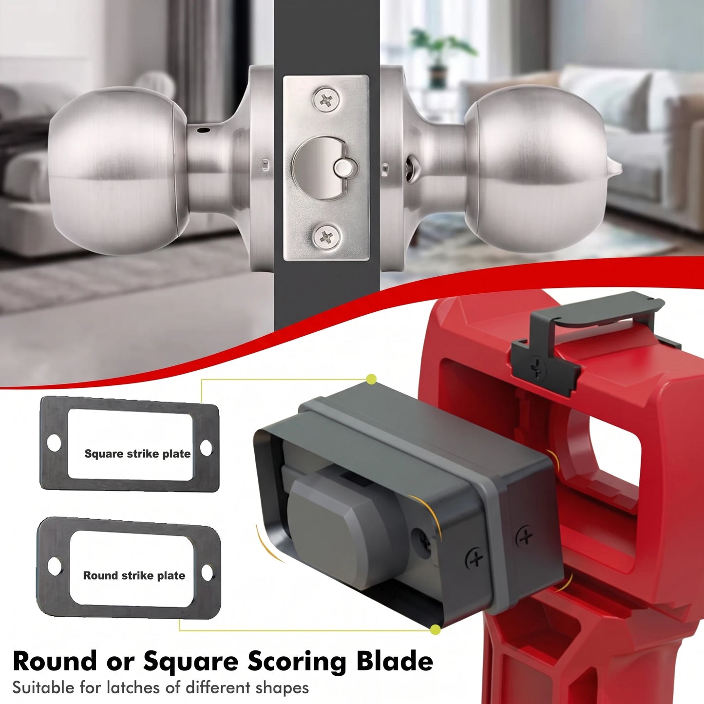 Latch Mortising Chisel Tool Door Kits Compatible Installation Square