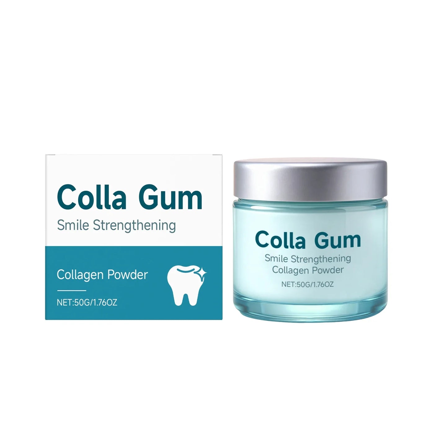 Collagen Tooth Powder – Whitening & Stain Removal 50g