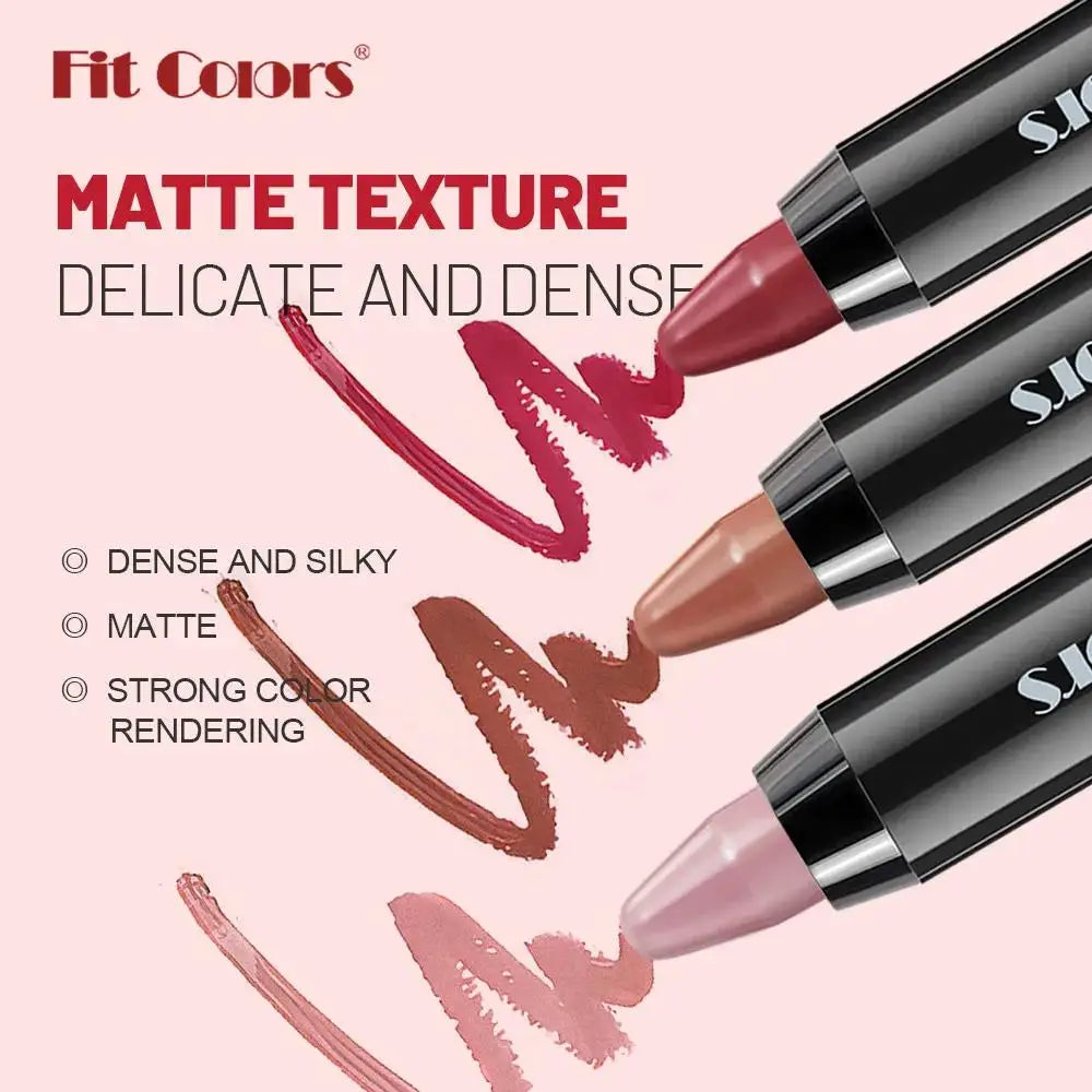 Fit Colors Matte Lip Liner Crayon – Waterproof Long-Lasting