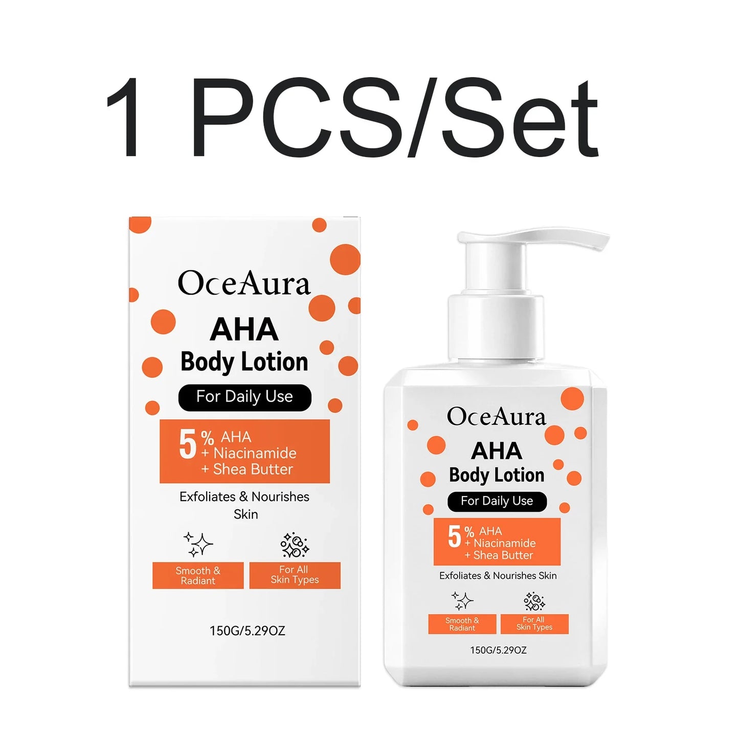 AHA Brightening Body Cream – Niacinamide & Shea Butter 150g
