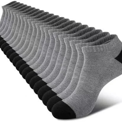 1/5/10Pairs Of Comfortable Breathable Socks Sweat Absorbing Odor Proof Low Cut Solid Color Socks Suitable For Outdoor Activities Peaceful Pleasures Health and Wellness 5 Pairs gray One Size