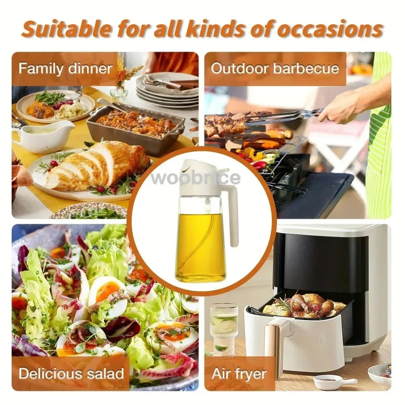 500ml Oil Spray Bottle & Dispenser | Kitchen BBQ Cooking